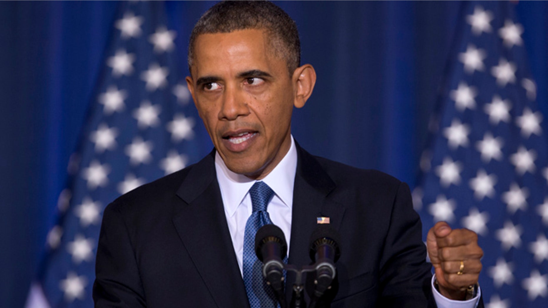 FILE: May 23, 2013: President Obama talks about national security at the National Defense University at Fort McNair, in Washington, D.C.