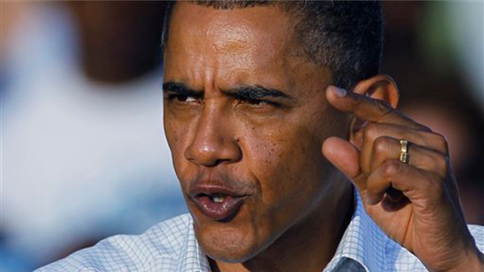 President Obama speaks at a rally in Philadelphia Oct. 10. (AP Photo)