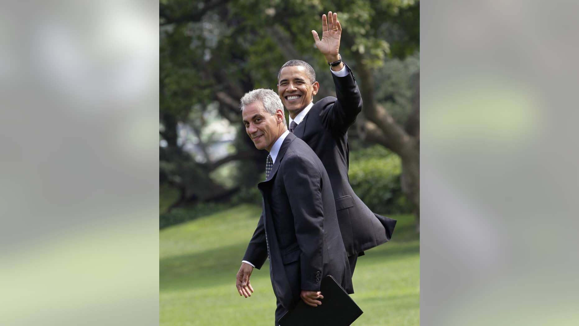 President Barack Obama walks with White House Chief of Staff Rahm Emanuel (AP File)