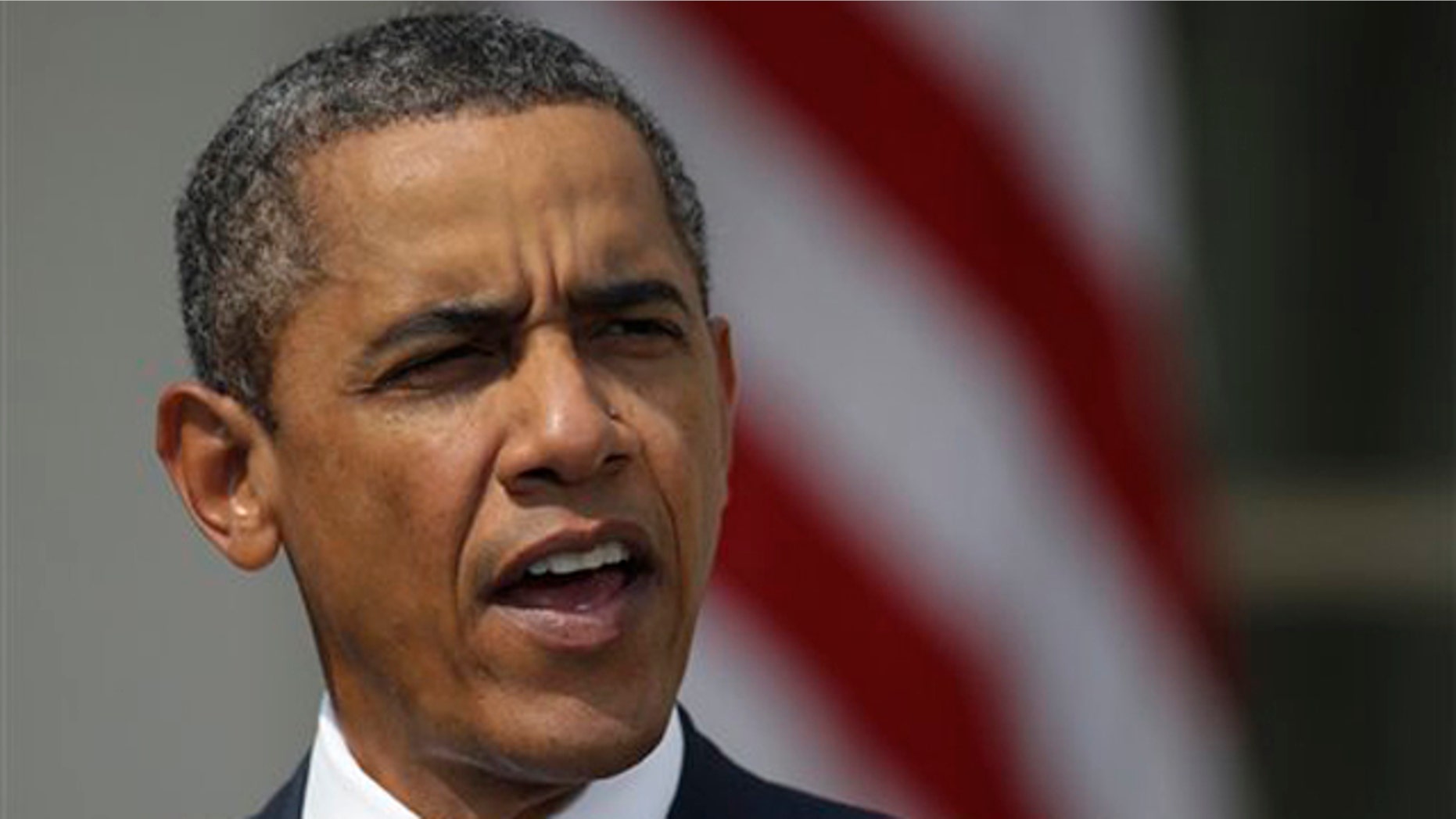 Monday: President Obama speaks in the Rose Garden in Washington.