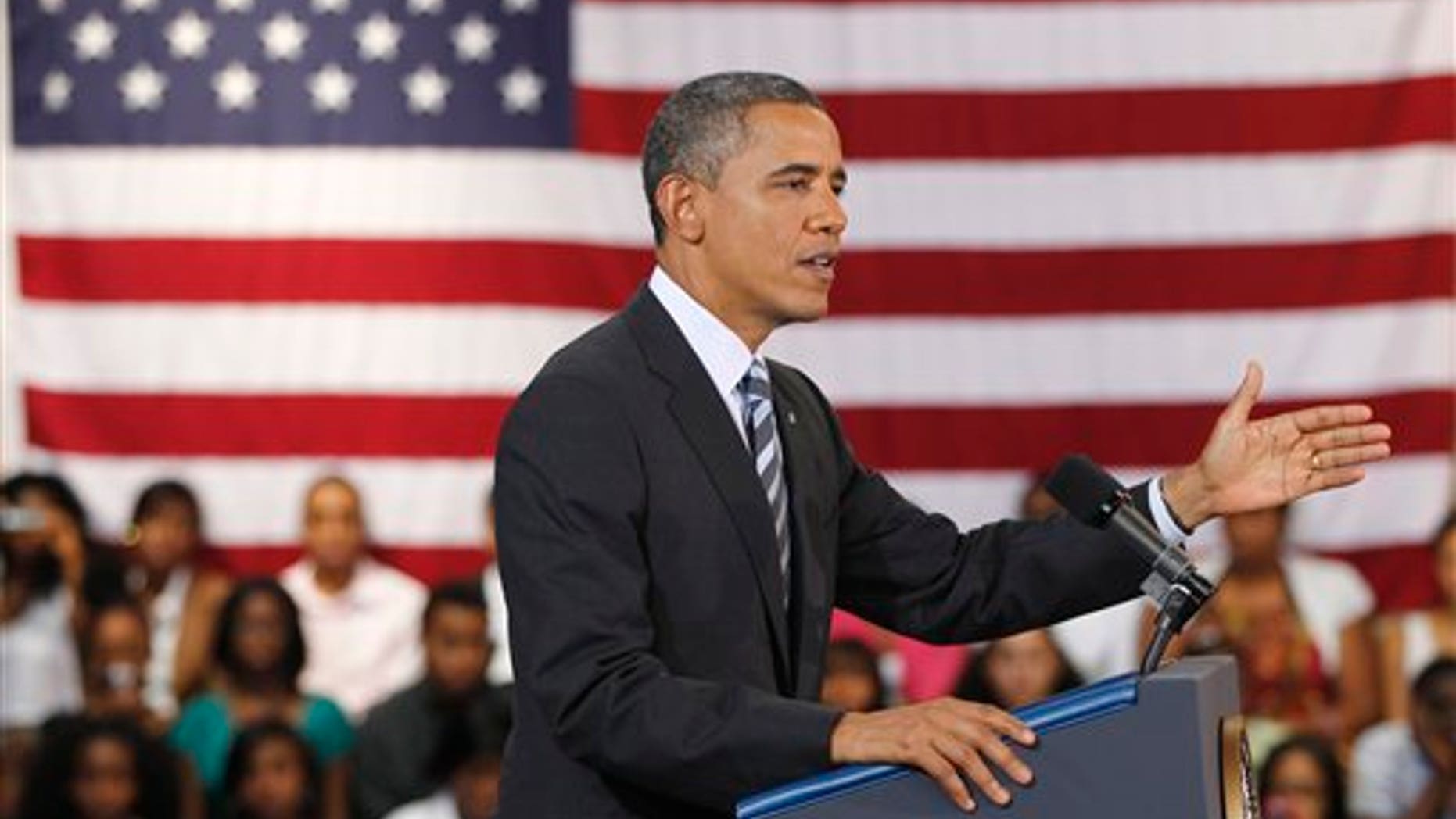 Sept. 28: President Barack Obama delivers his third annual back-to-school speech at Benjamin Banneker Academic High School in Washington.