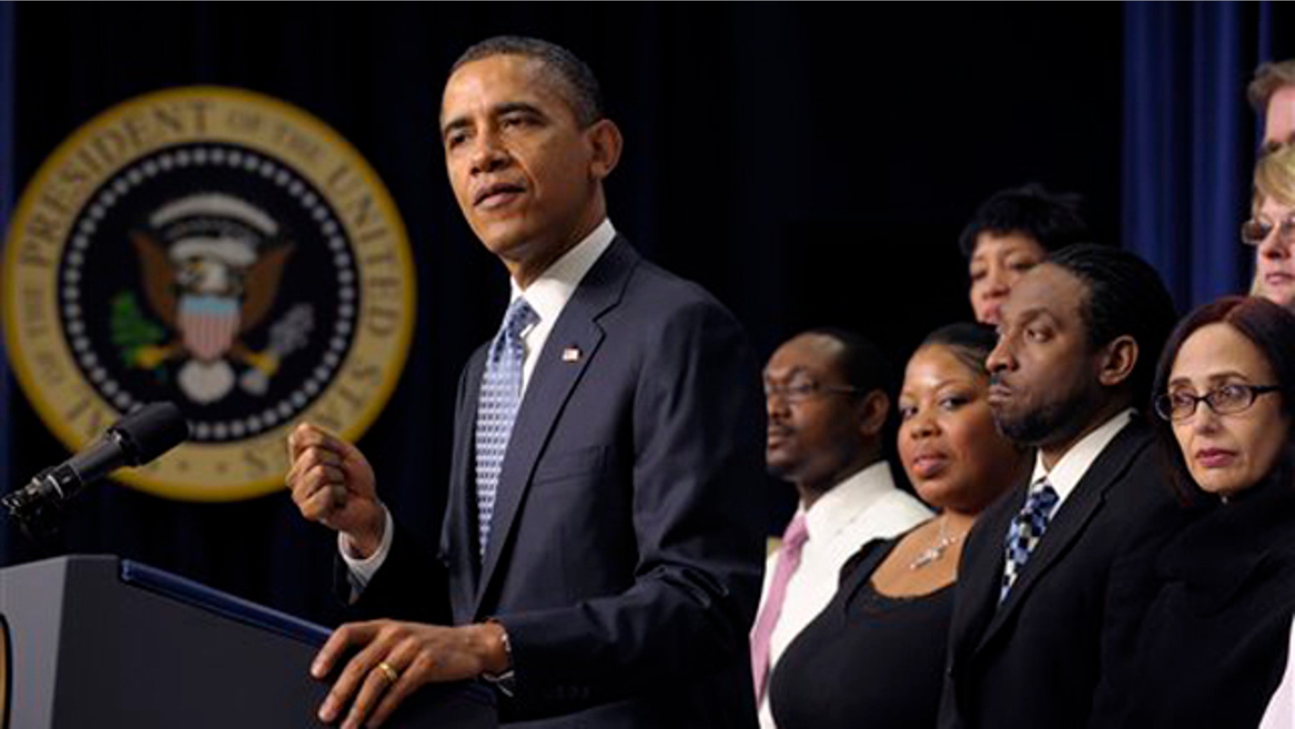 Feb. 14, 2012: President Obama speaks about extending the payroll tax cut at the White House.