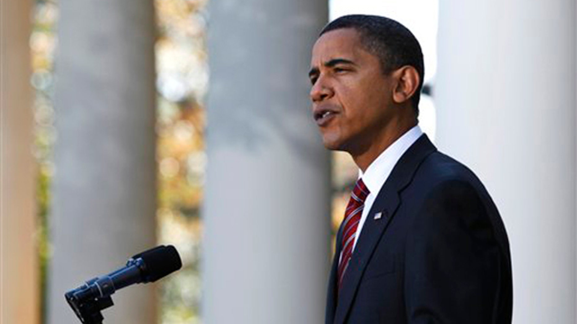 President Obama speaks in the Rose Garden about health care reform Nov. 8. (AP Photo)