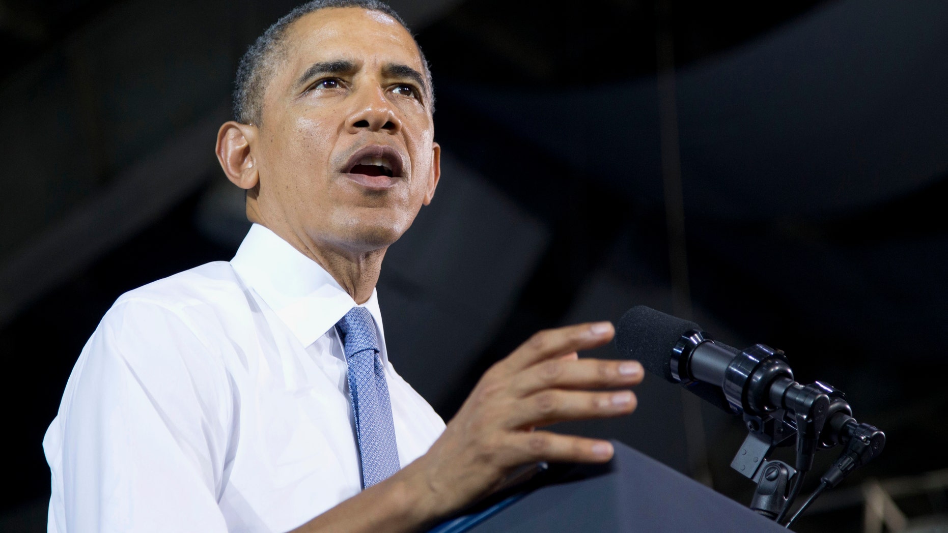 April 29, 2014: President Obama speaks at Fort Bonifacio in Taguig city, outside of Manila, Philippines.