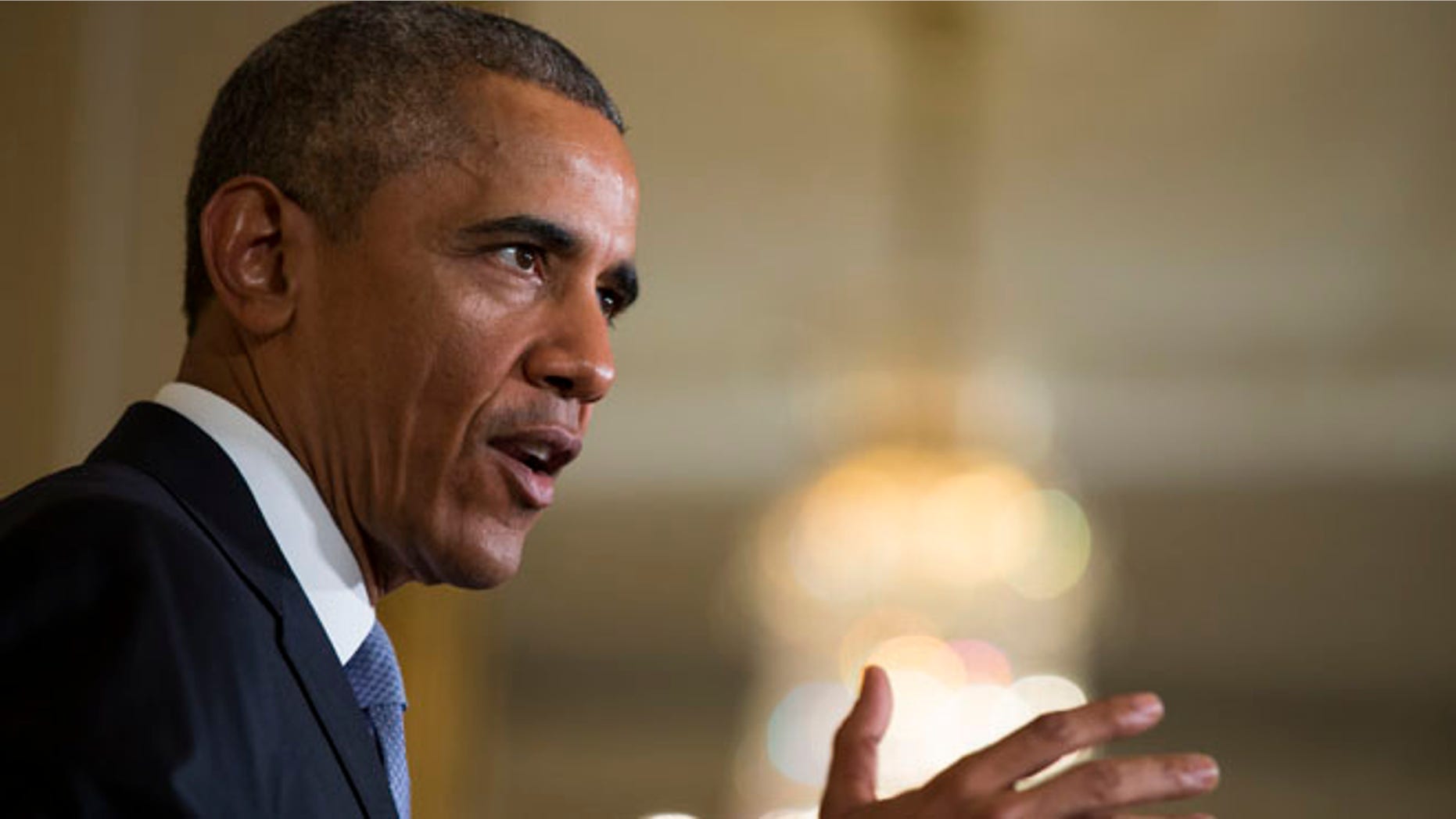 July 13, 2015: President Obama speaks in the East Room of the White House in Washington.