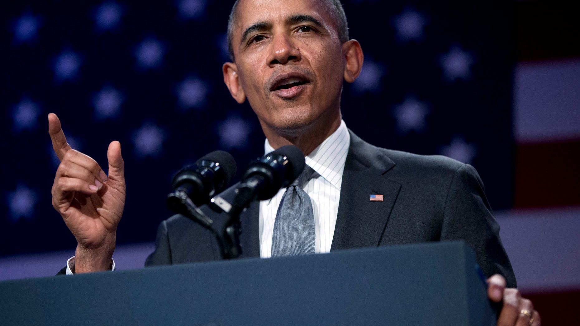 Feb. 25, 2014: President Obama speaks at the National Organizing Summit in Washington.
