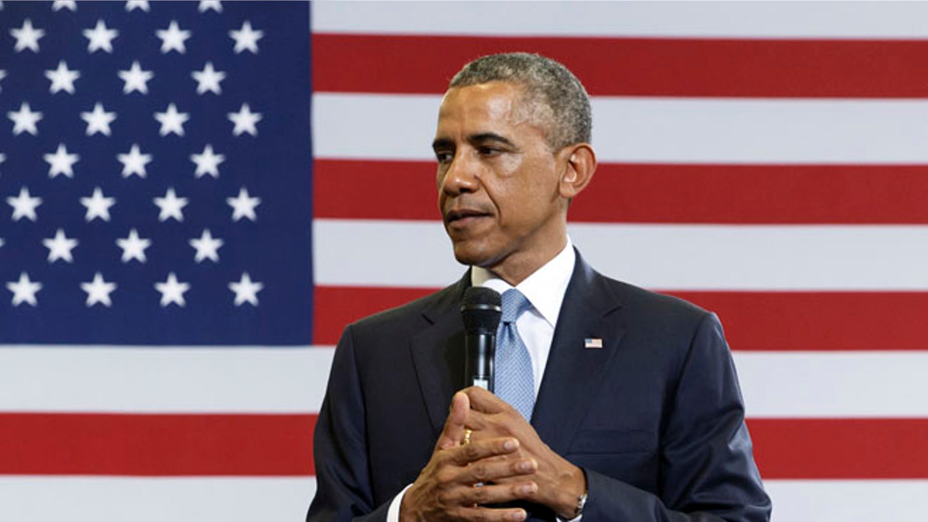 July 21, 2014: President Barack Obama speaks about the My Brothers Keeper Initiative, at the Walker Jones Education Campus in Washington. (AP)