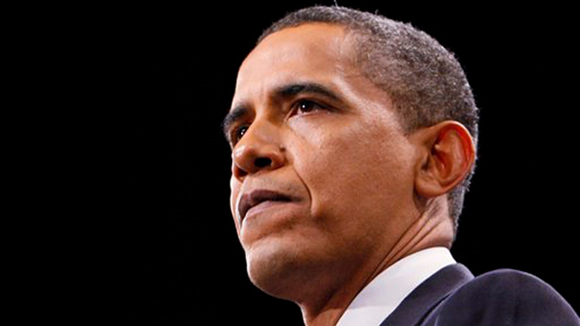 President Obama pauses during his speech about the war in Afghanistan at West Point, N.Y., Dec. 1. (AP Photo)