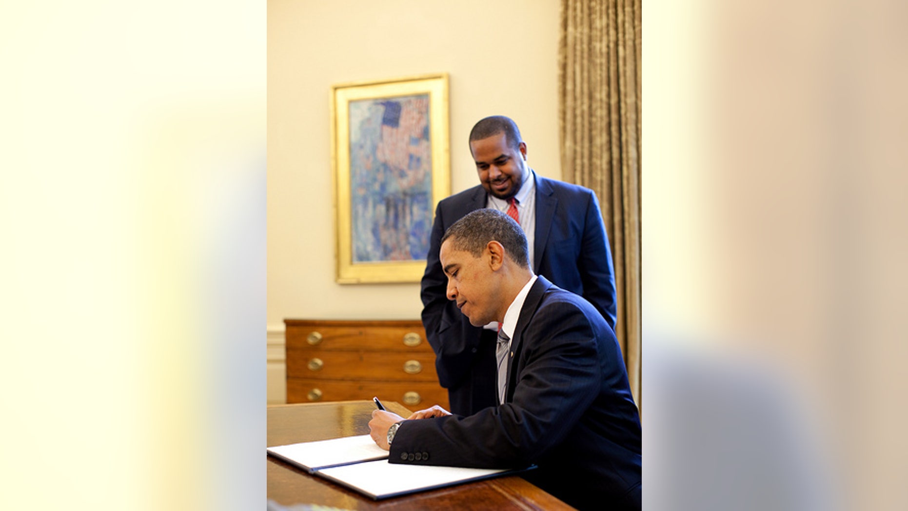 President Obama signs the National Prayer Day Proclamation. (White House Photo)