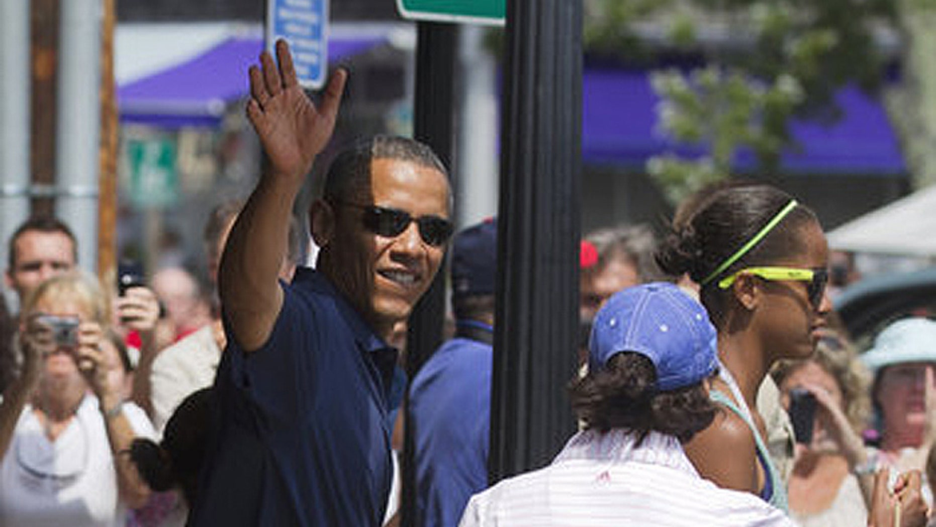 The president is a lot more popular on Martha's Vineyard than the men and women who guard him.