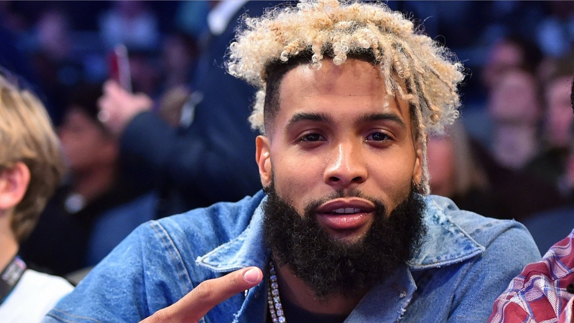 Odell Beckham Jr. was allegedly captured in a video holding a brown cigarette.