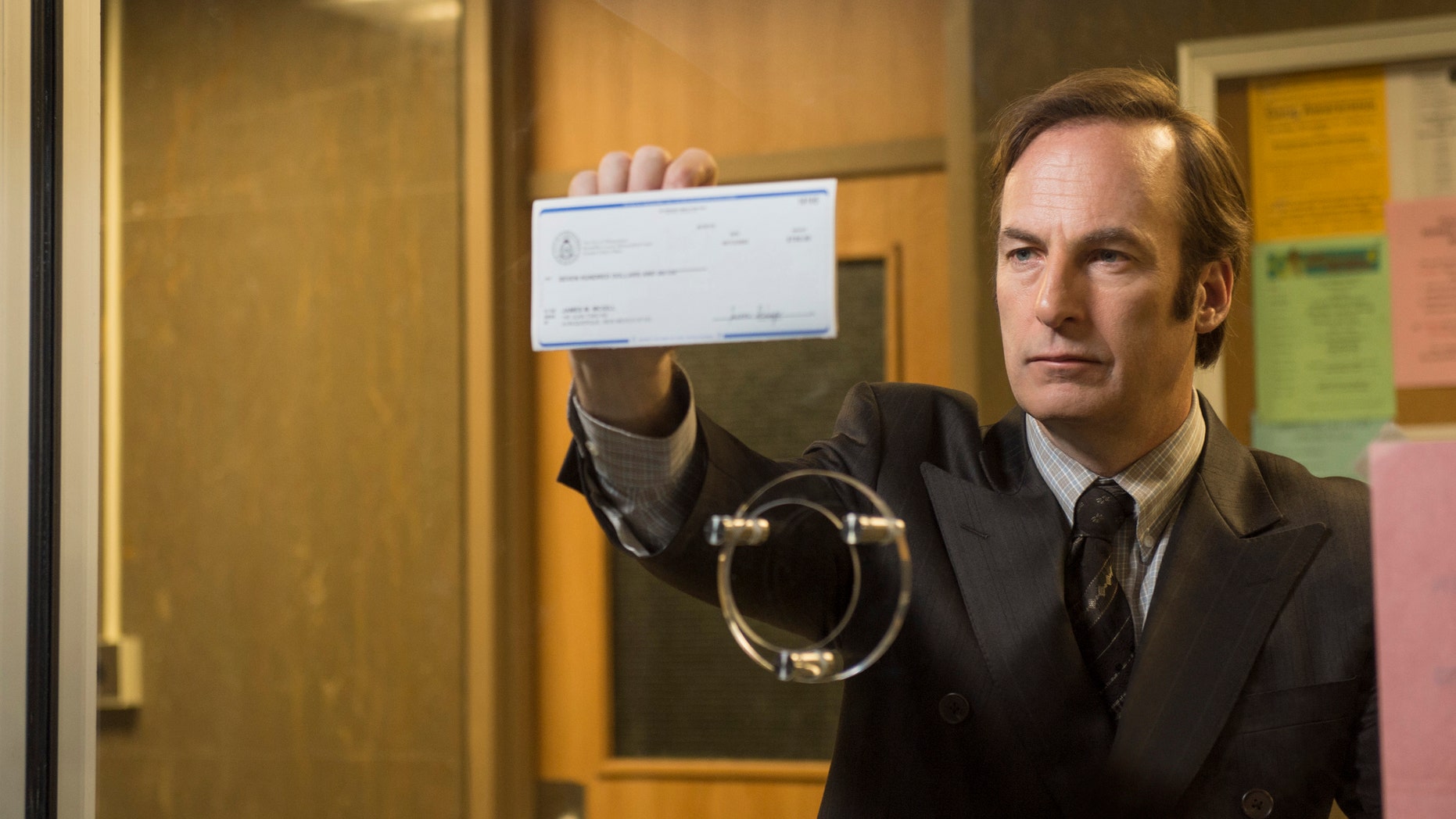 Bob Odenkirk as Saul Goodman in a scene from "Better Call Saul,"Season 1.