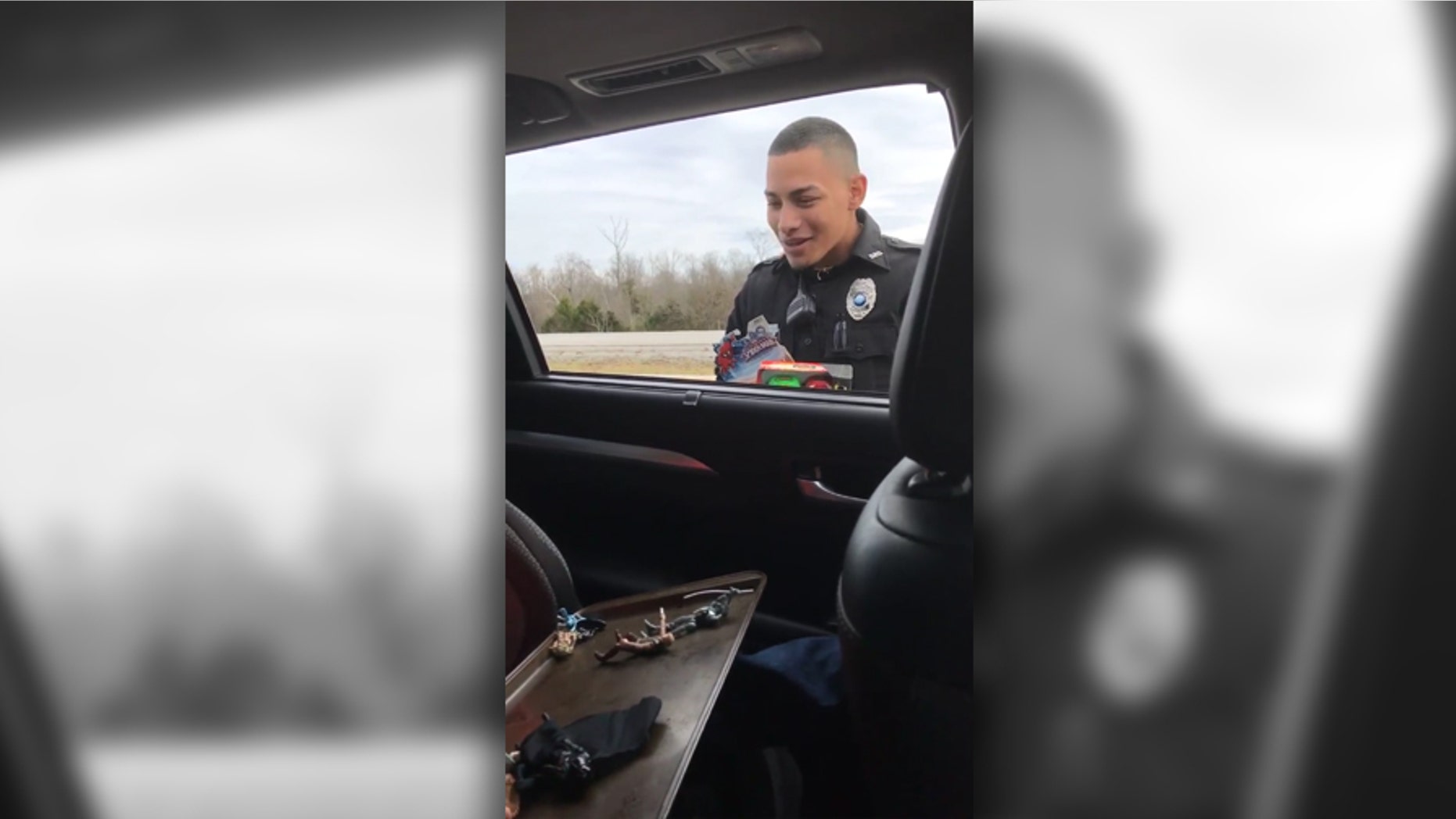 The Caperton family was in for a Christmas surprise when their traffic stop didn't turn out as expected.