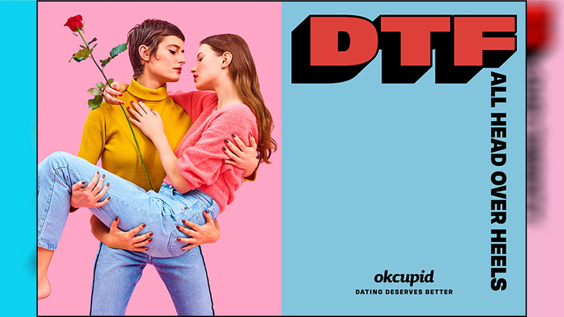 OkCupid's new "DTF" ad campaign has drawn criticism from a conservative group who wants it taken down.