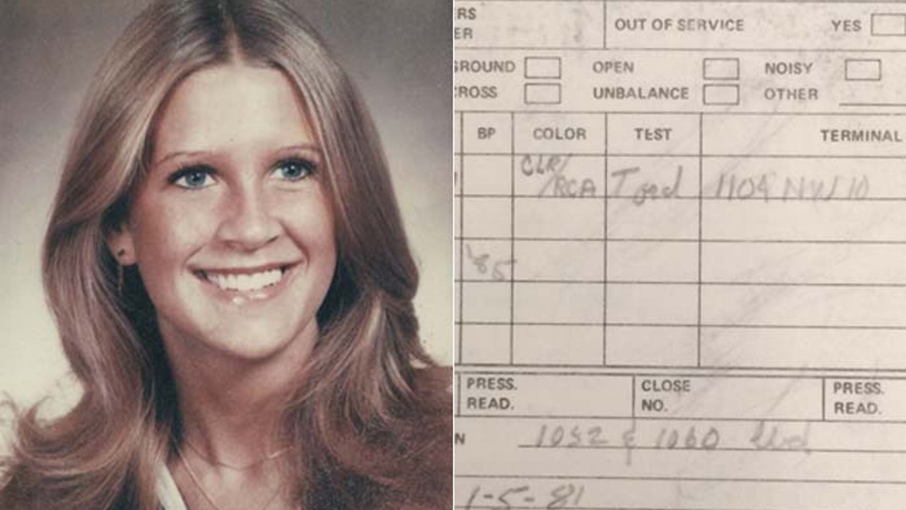 An old cable repair receipt could be the break Oklahoma police need to solve the 1981 murder of Tracey Neilson. (Oklahoma State Bureau of Investigation)