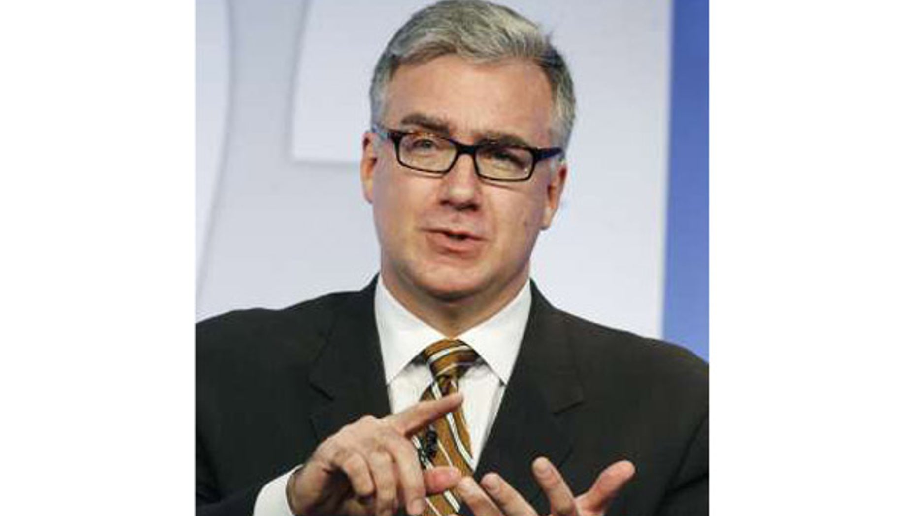 FILE: Keith Olbermann, who was suspended Friday from his MSNBC show "Countdown With Keith Olbermann" speaks at an NBC Universal summer press tour in Beverly Hills on July 21, 2008.