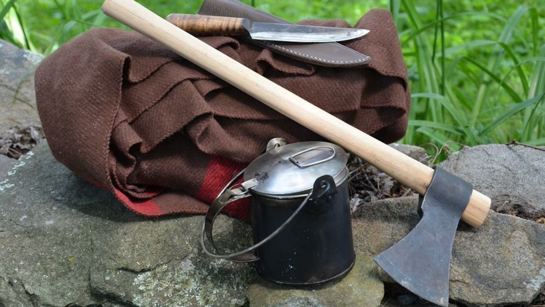 Gear such as this helped frontiersmen survive in the harsh wilderness.
