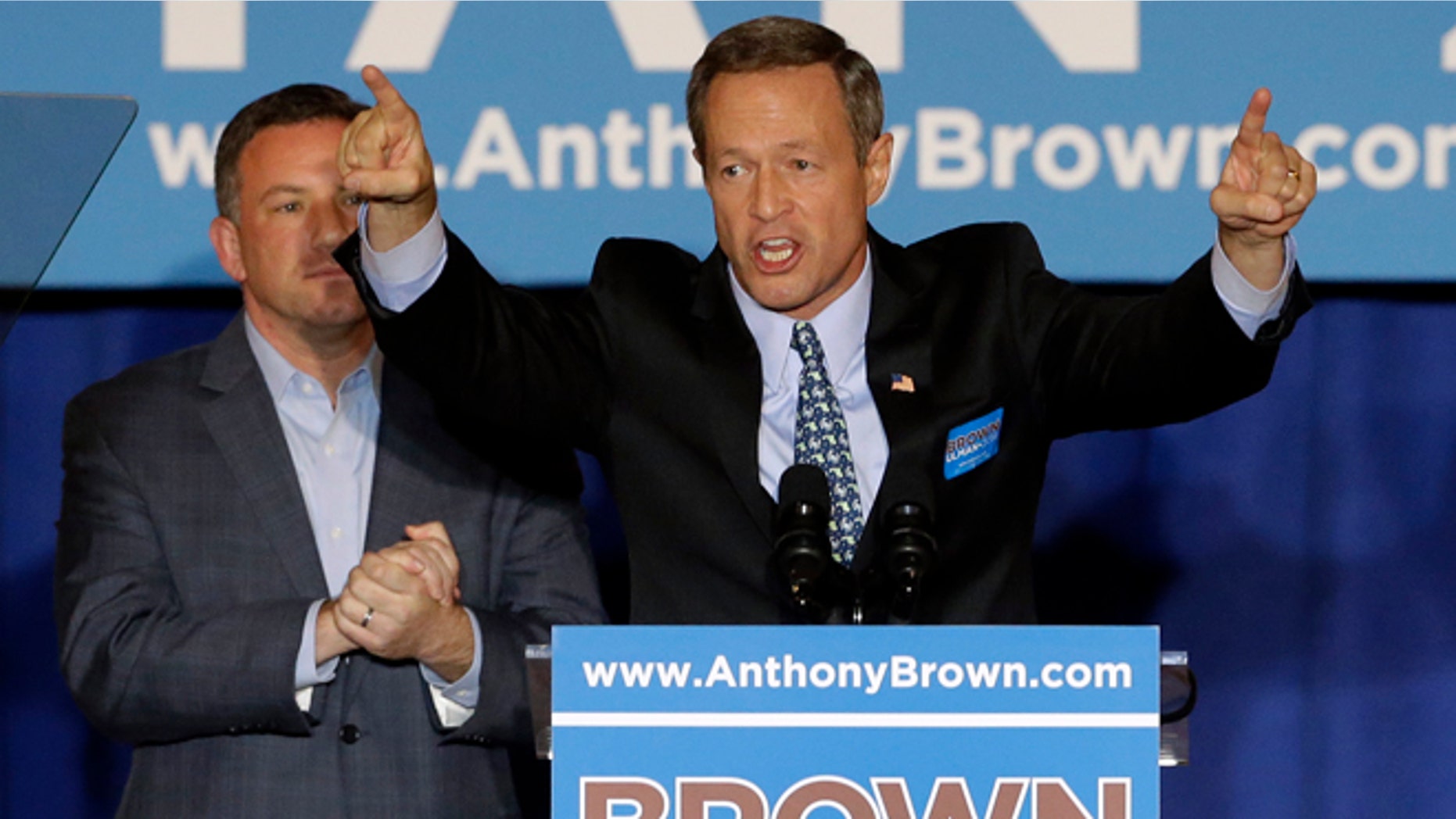 Maryland Gov. Martin O'Malley speaks during a get-out-the-vote rally in Baltimore.