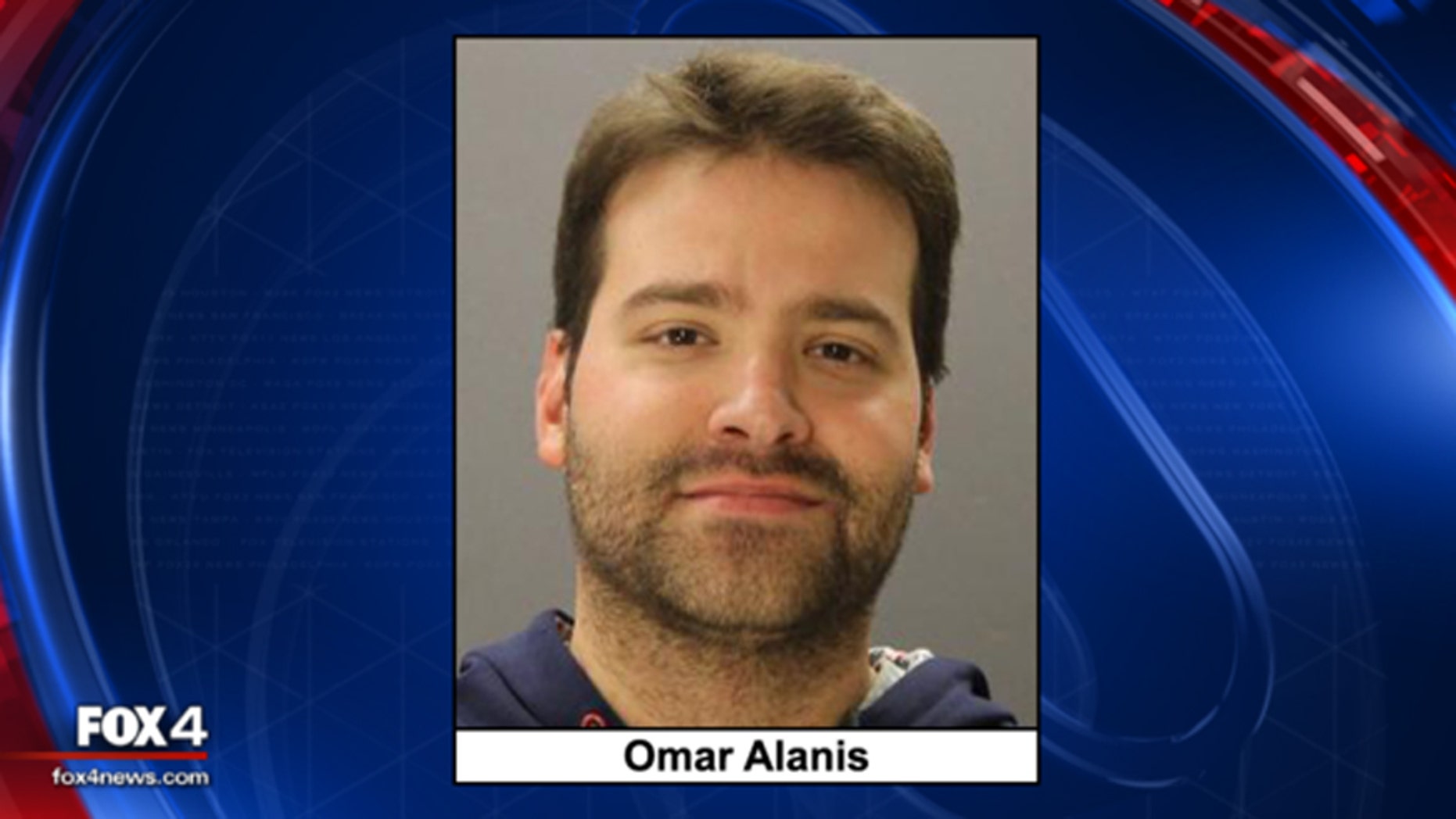 Omar Alanis, 29, who was arrested for reportedly threatening to kill the staff at a Dallas school if he didn't get a raise.