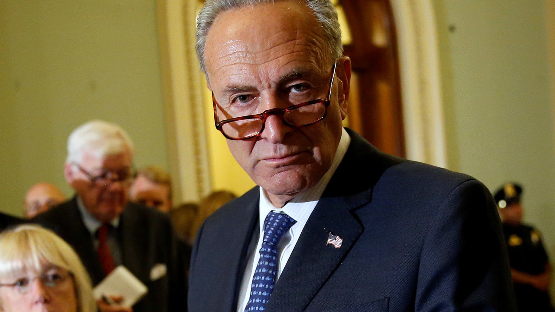 FILE: Senate Minority Leader Chuck Schumer in Washington last week.