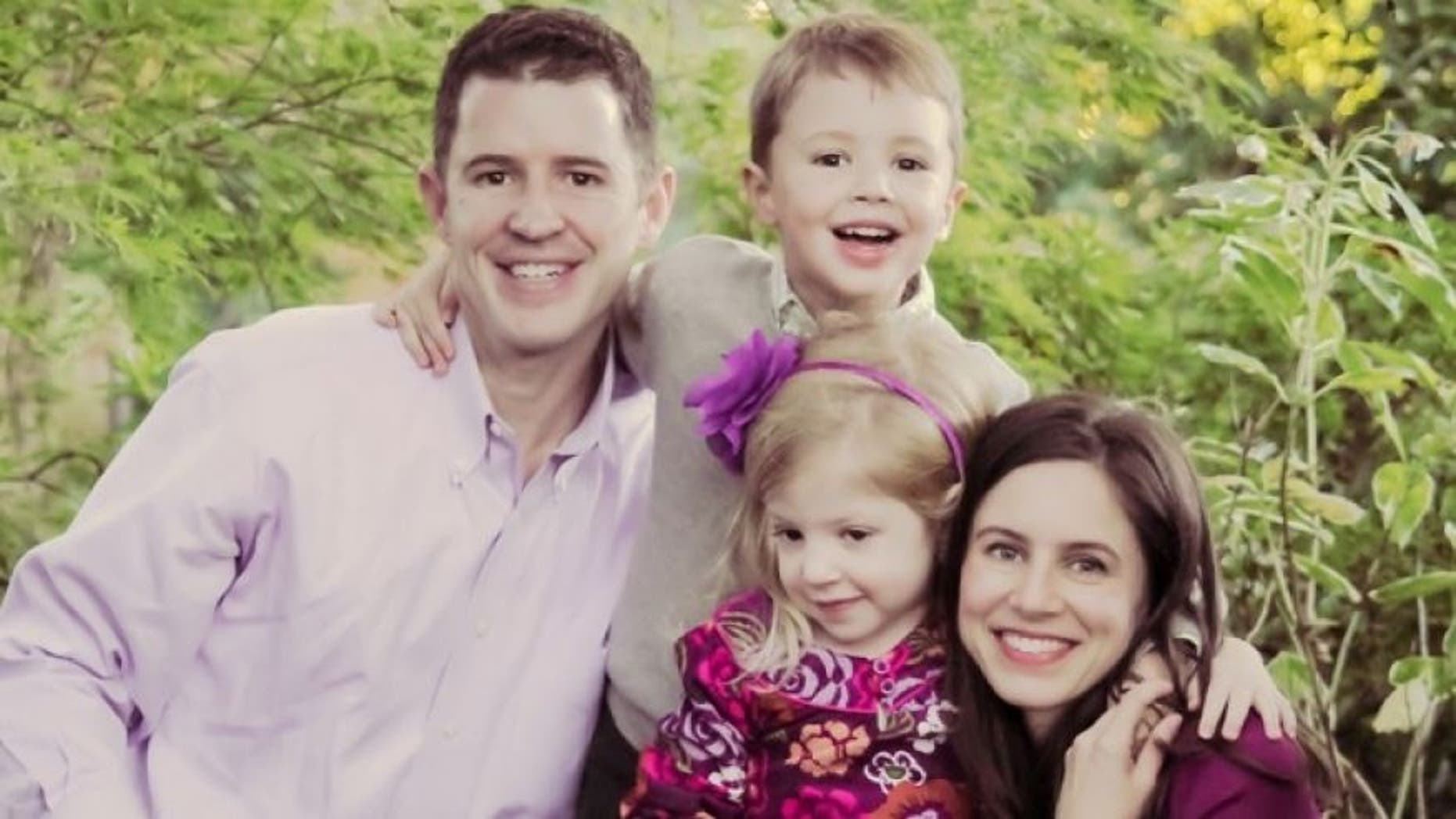 Eliza O'Neill, pictured with her family, was diagnosed with Sanfilippo syndrome.