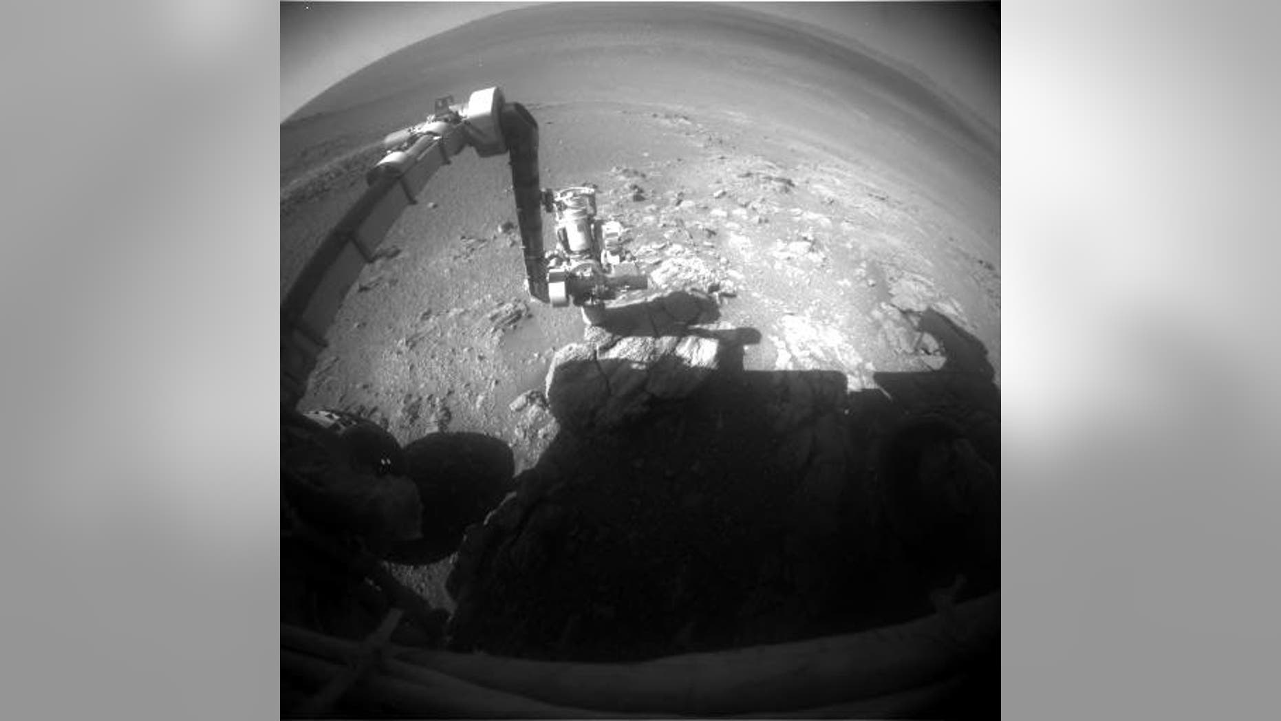 Opportunity front Hazcam image taken on Sol 4979 (Jan. 25, 2018).