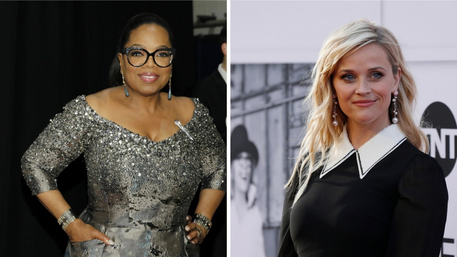 Oprah Winfrey said Reese Witherspoon showed signs of PTSD following the mention of disgraced producer Harvey Weinstein.