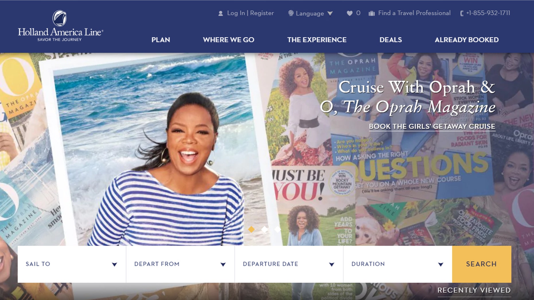 Oprah will christen the Nieuw Statendam when it's ready to sail.