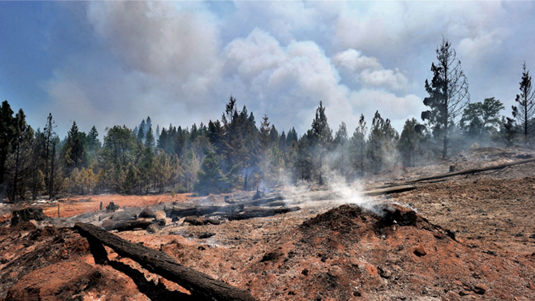 Aug. 1, 2014: The Oregon Gulch fire burns in the Cascade-Siskiyou National Monument east of Ashland, Ore.