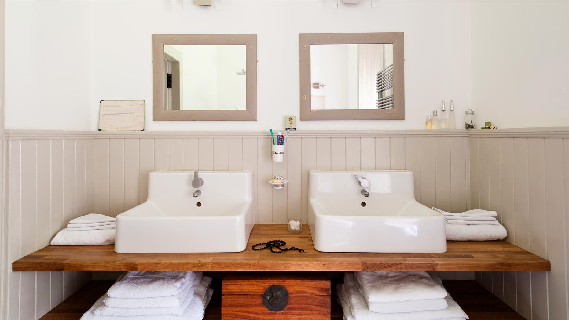 Organized bathroom
