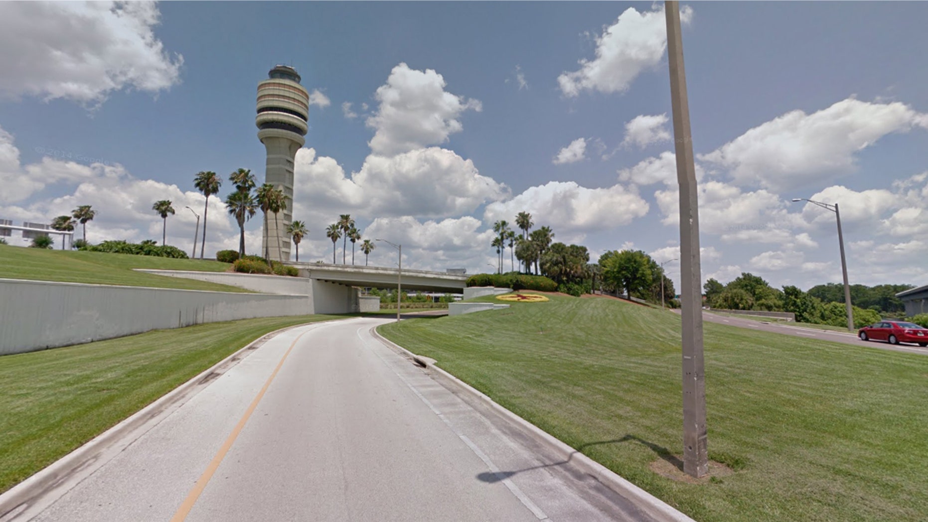 The exterior of the Orlando International Airport