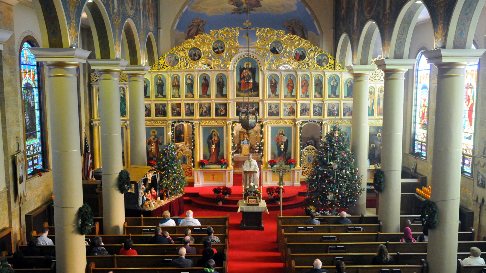 FILE -- Jan. 7, 2016 - Mass at a church in Saint Clair, Pa. (Republican-Herald via AP)