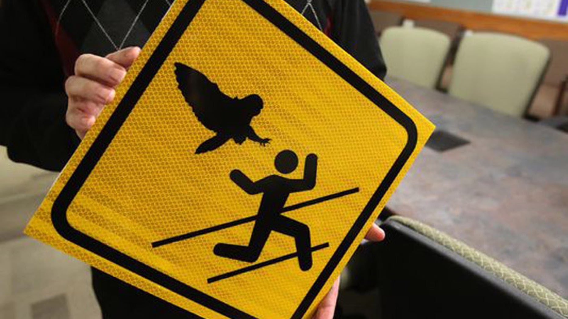 The owls of Oregon can be mean, but at least Salem parkgoers have been warned. (Courtesy: Statesman Journal)