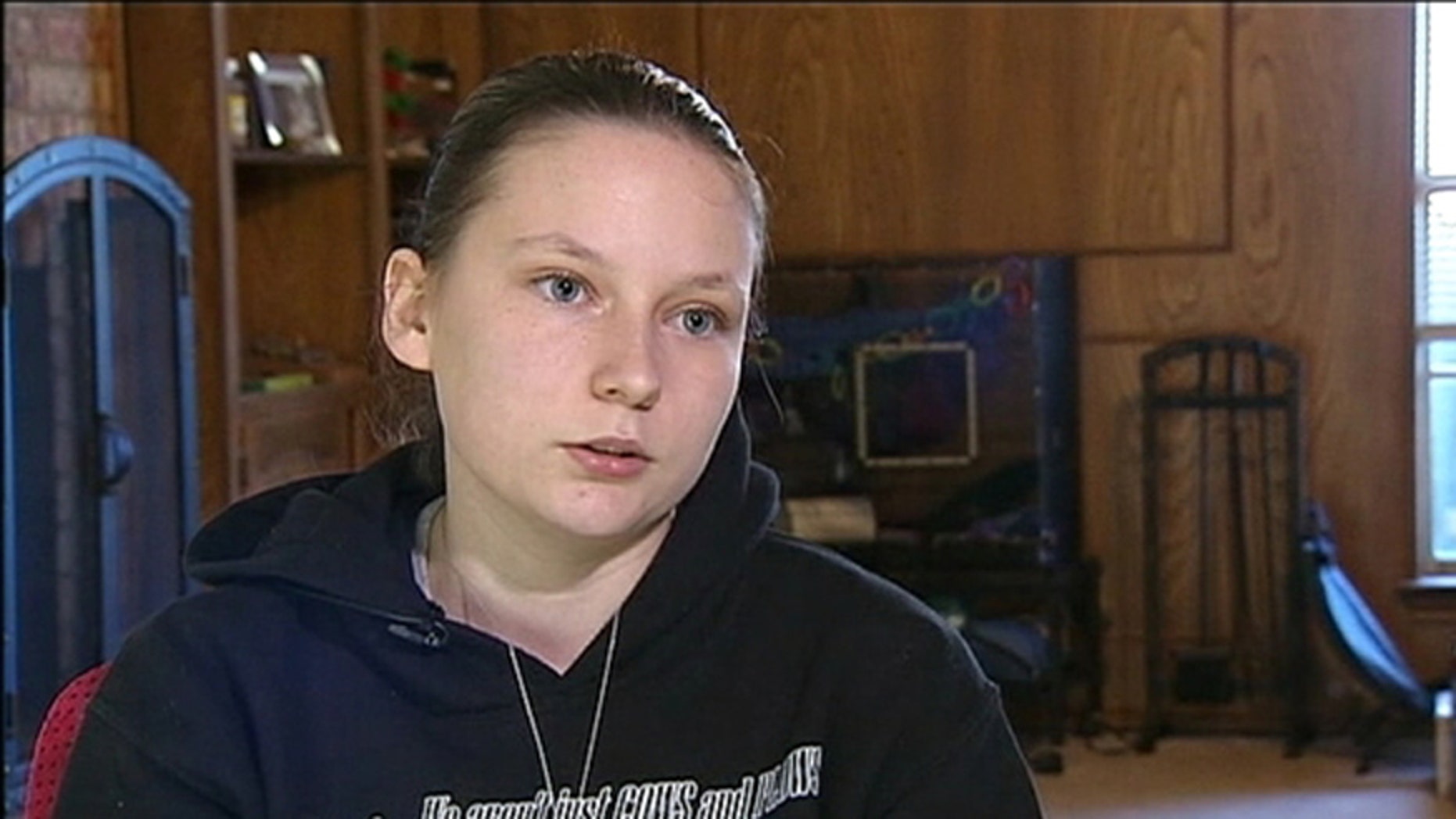 Alexis Landry, the 16-year-old who helped protect a school bus from a 10-year-old boy who pulled out a knife.