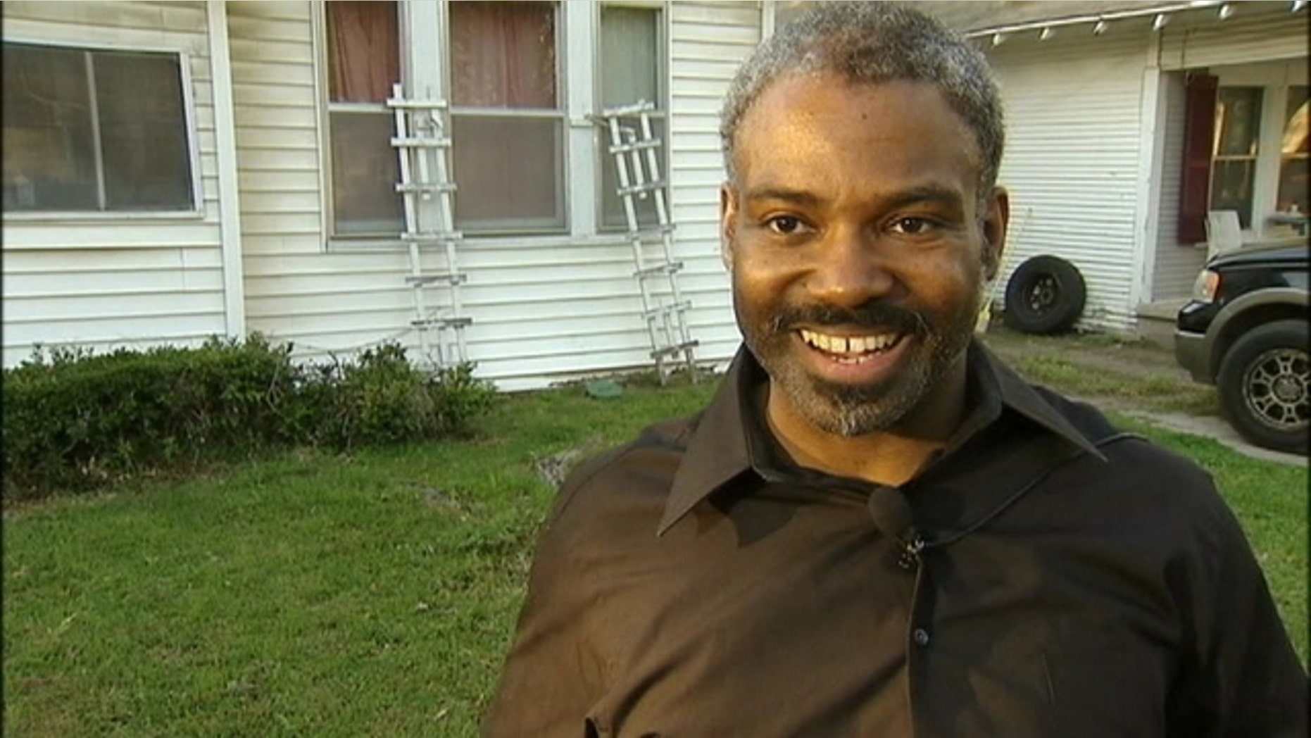 Walmart greeter Marcus Polk, 43.