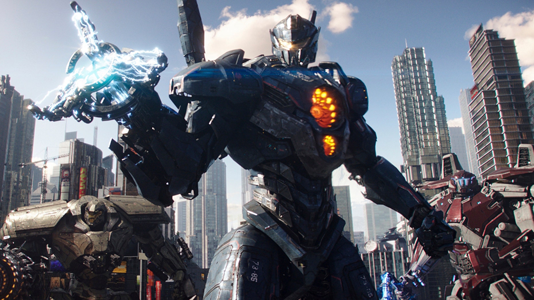 This image released by Universal Pictures shows a scene from "Pacific Rim Uprising." (Legendary Pictures/Universal Pictures via AP)