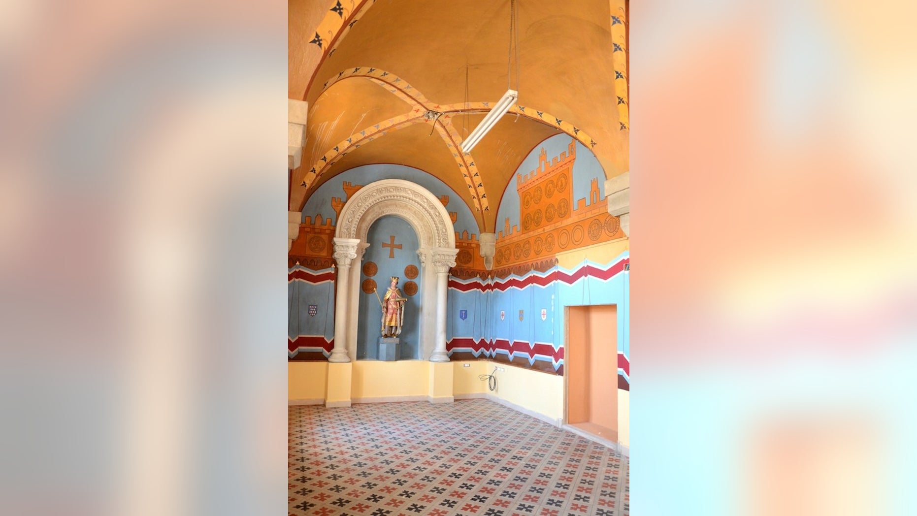 Rediscovered late-1800s paintings in a storeroom in Saint-Louis Hospice, a Jerusalem hospital built by a prominant Christian.