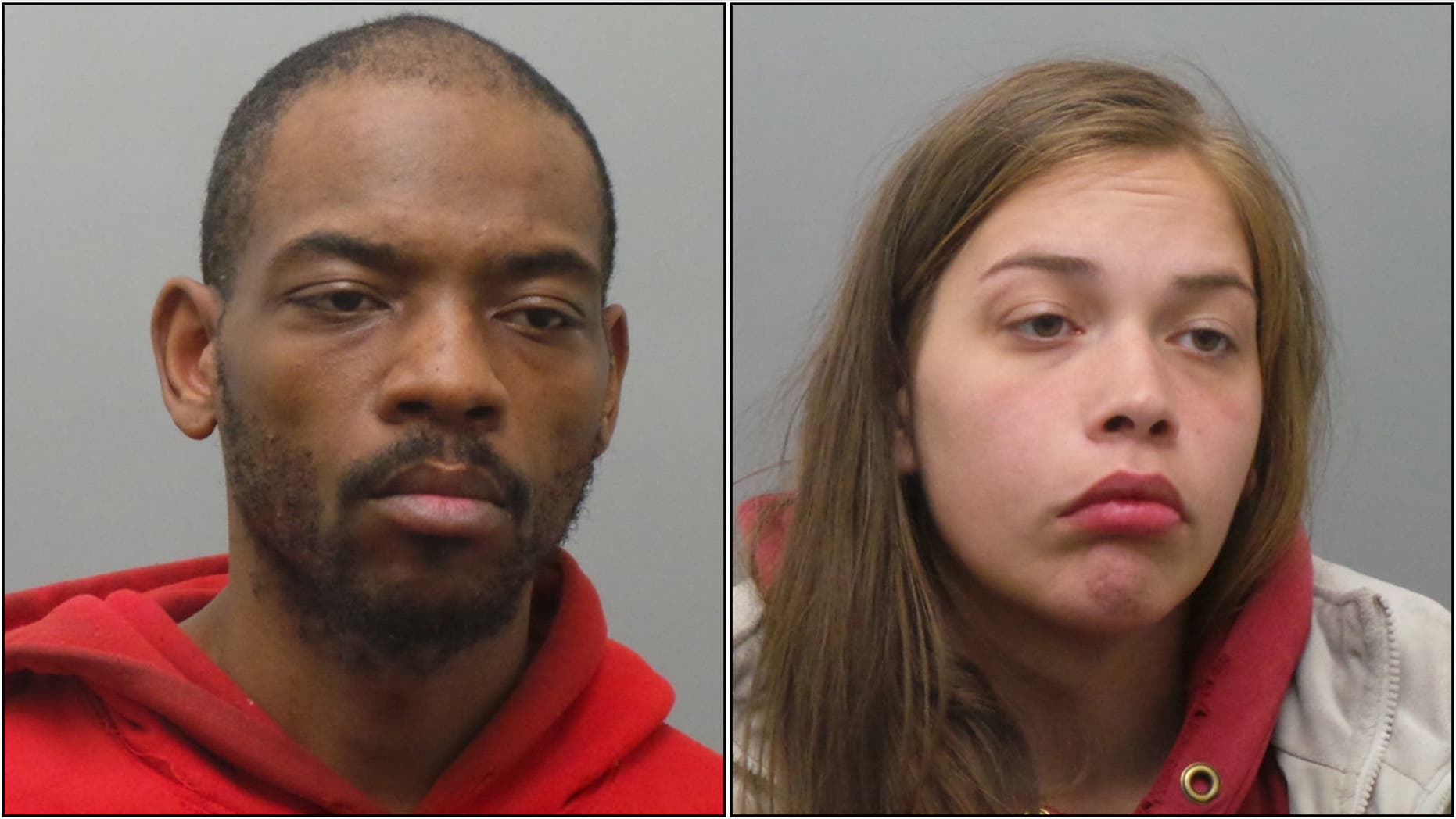 Suspects identified as Sherman Kinchen, 27, and Kimberly Cartwright, 24, both of St. Louis, face multiple charges, authorities say.