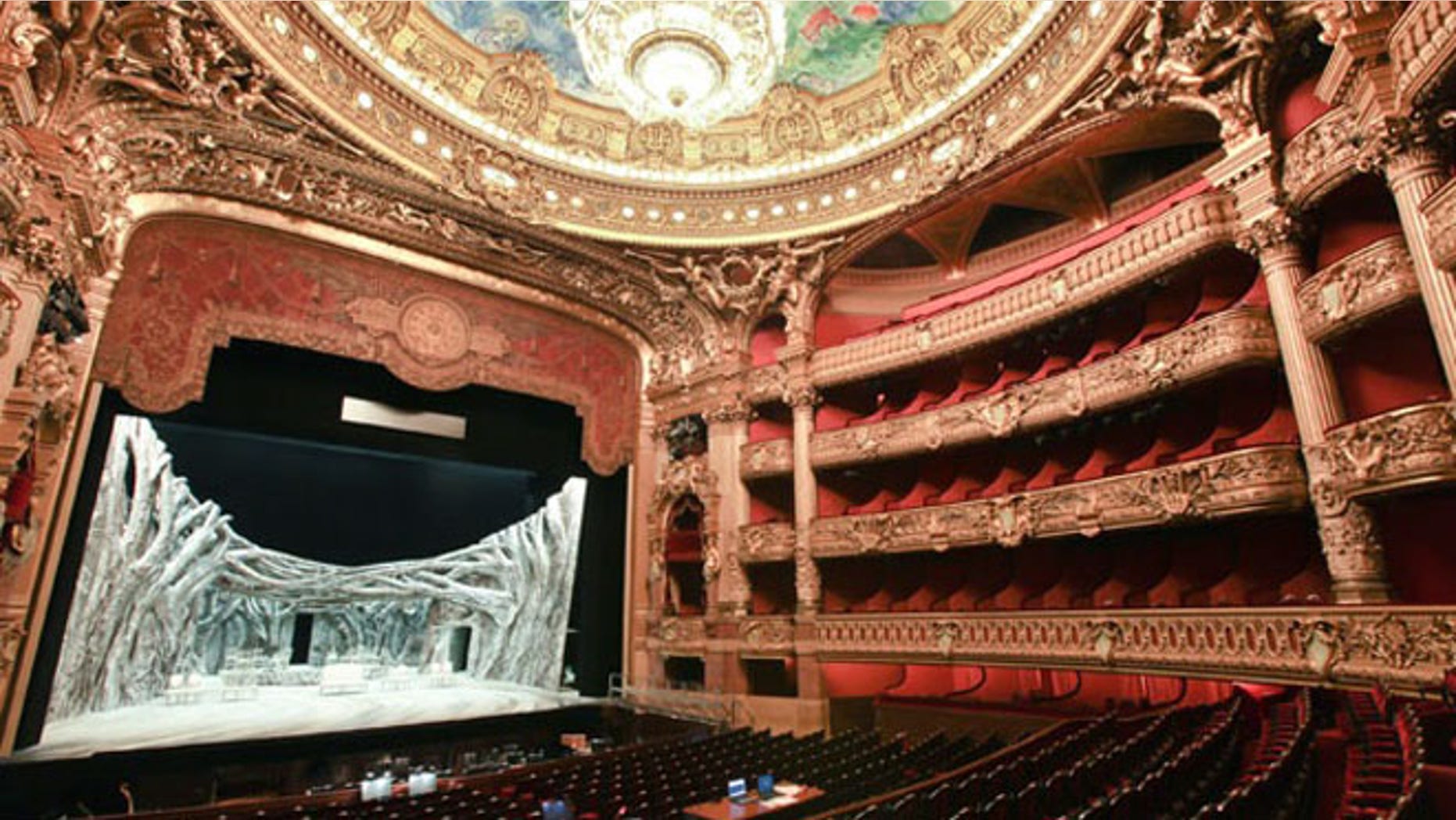 The Paris Opera's Palais Garnier theater inspired the novel "The Phantom of the Opera" when a mysterious apartment (and, by some accounts, a male corpse) was discovered during renovations.