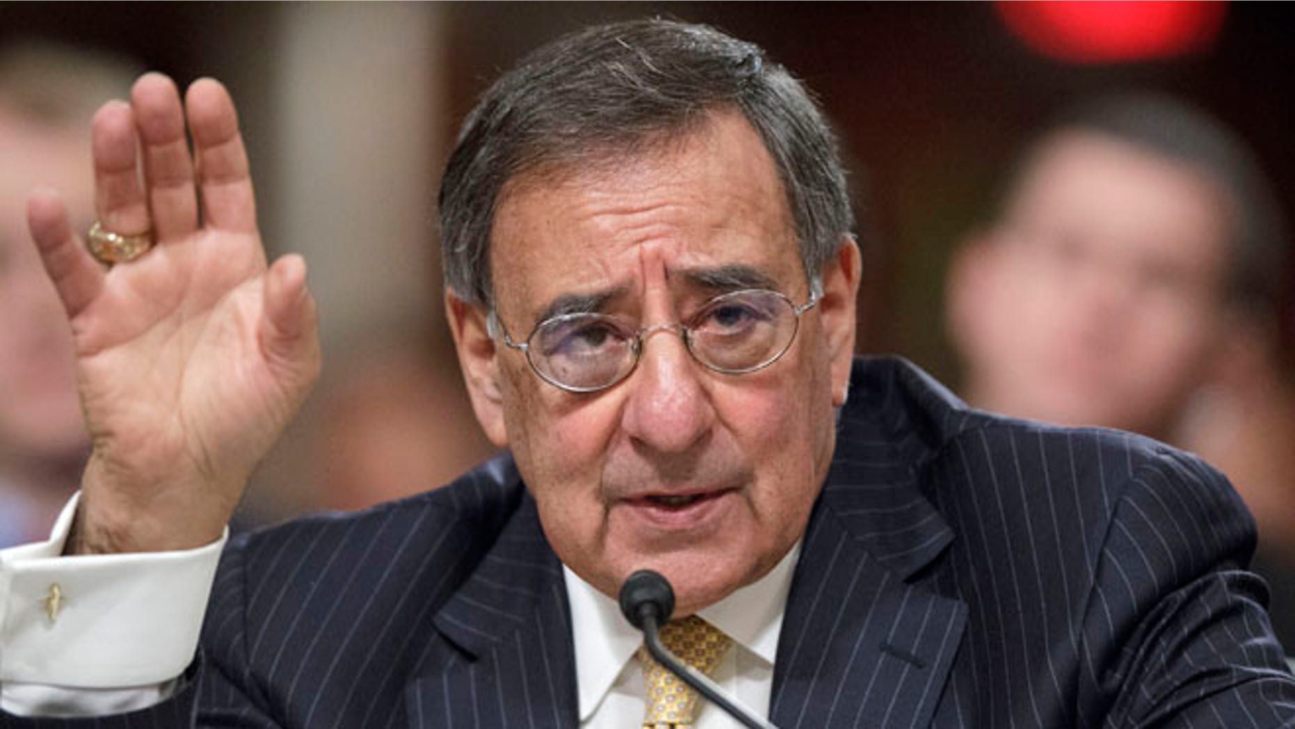 Feb. 14, 2012: Defense Secretary Leon Panetta testifies on Capitol Hill in Washington.