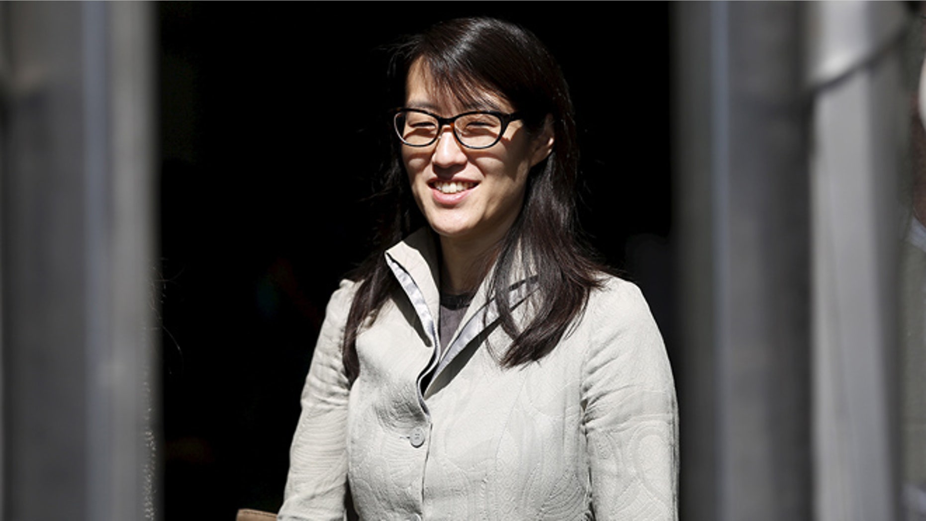 Ellen Pao leaves San Francisco Superior Court Civic Center Courthouse during a lunch break in San Francisco, California March 25, 2015.