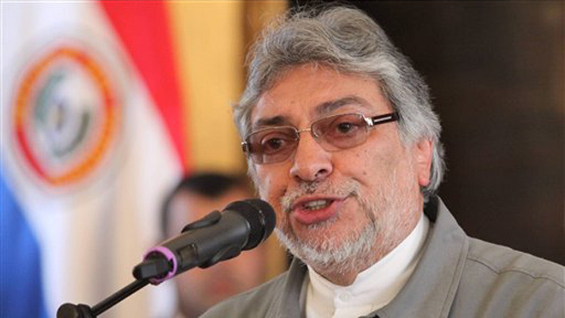 June 21, 2012: Paraguay's President Fernando Lugo gives a news conference at the government palace in Asuncion, Paraguay.