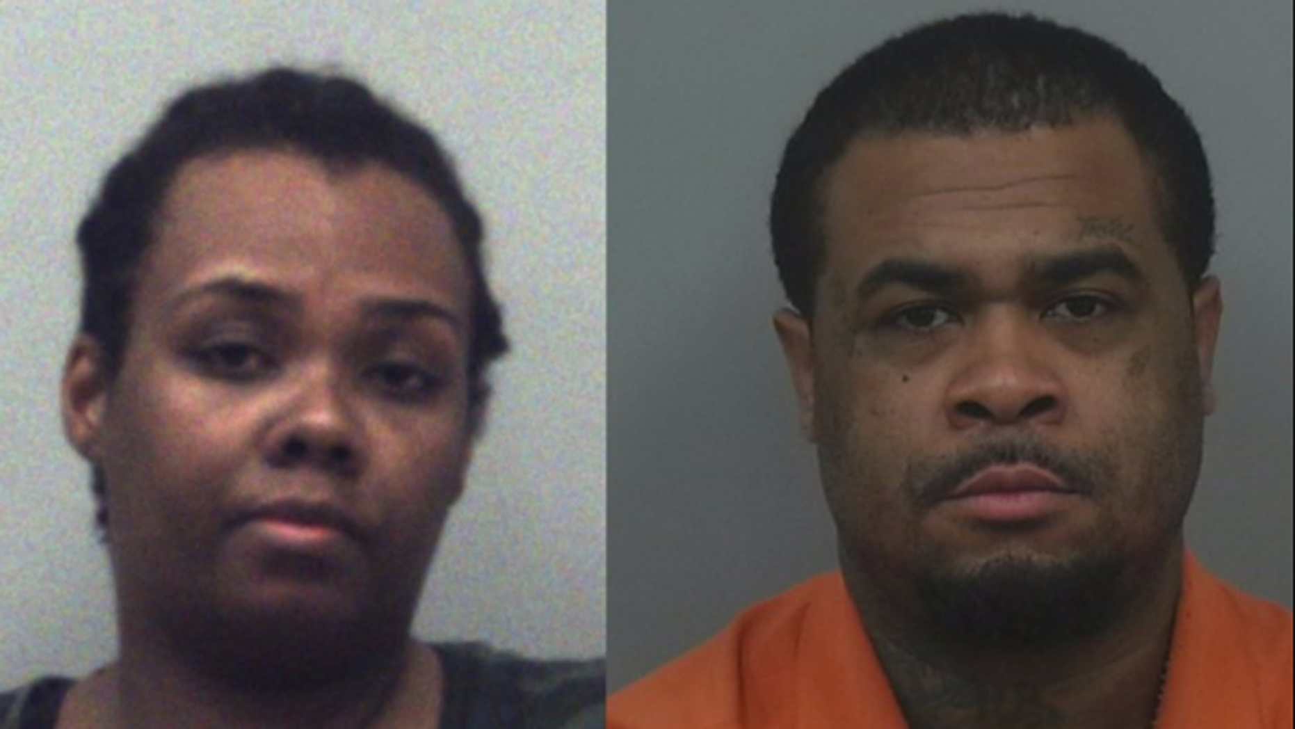 Rimmon Lewis, right, is accused of beating and starving his stepdaughter. His wife, Angela Strothers, was indicted on “four counts of cruelty to children and one count of aggravated stalking.”