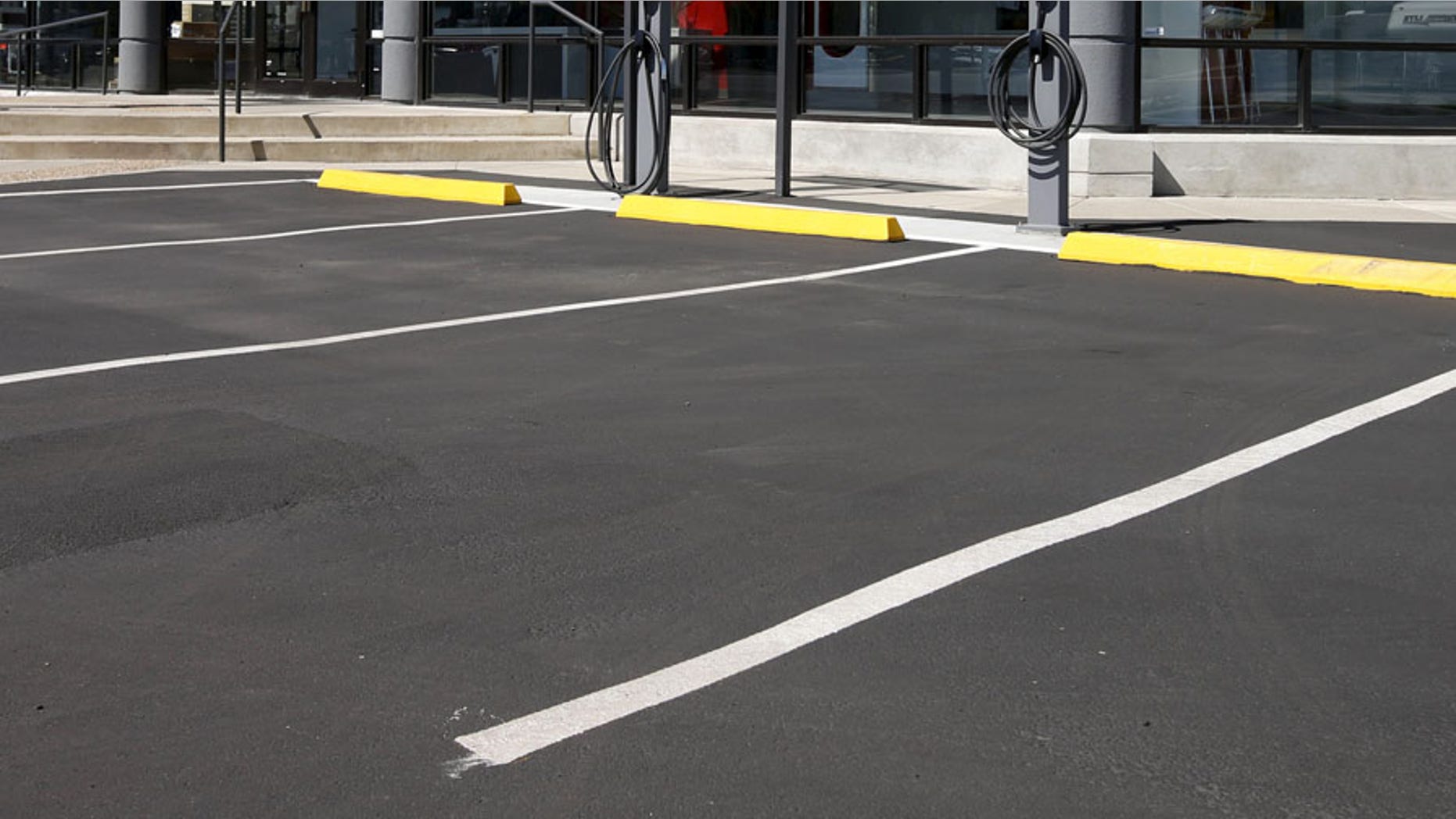 The EPA spent $690,000 for parking spots that no one used during the final two years of the Obama administration. This photo shows empty parking spaces in a lot in Salt Lake City, Utah.