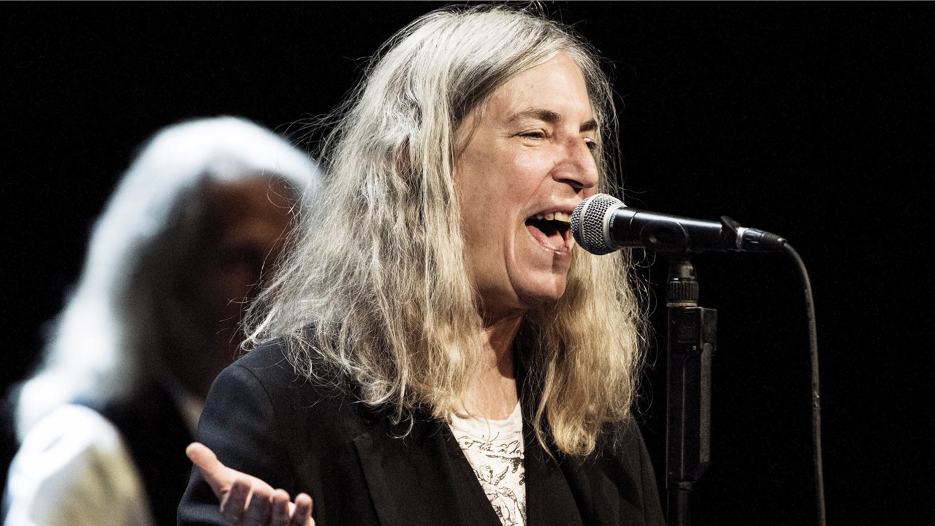 Singer Patti Smith performs at the Royal Danish Theatre in Copenhagen August 13, 2015.