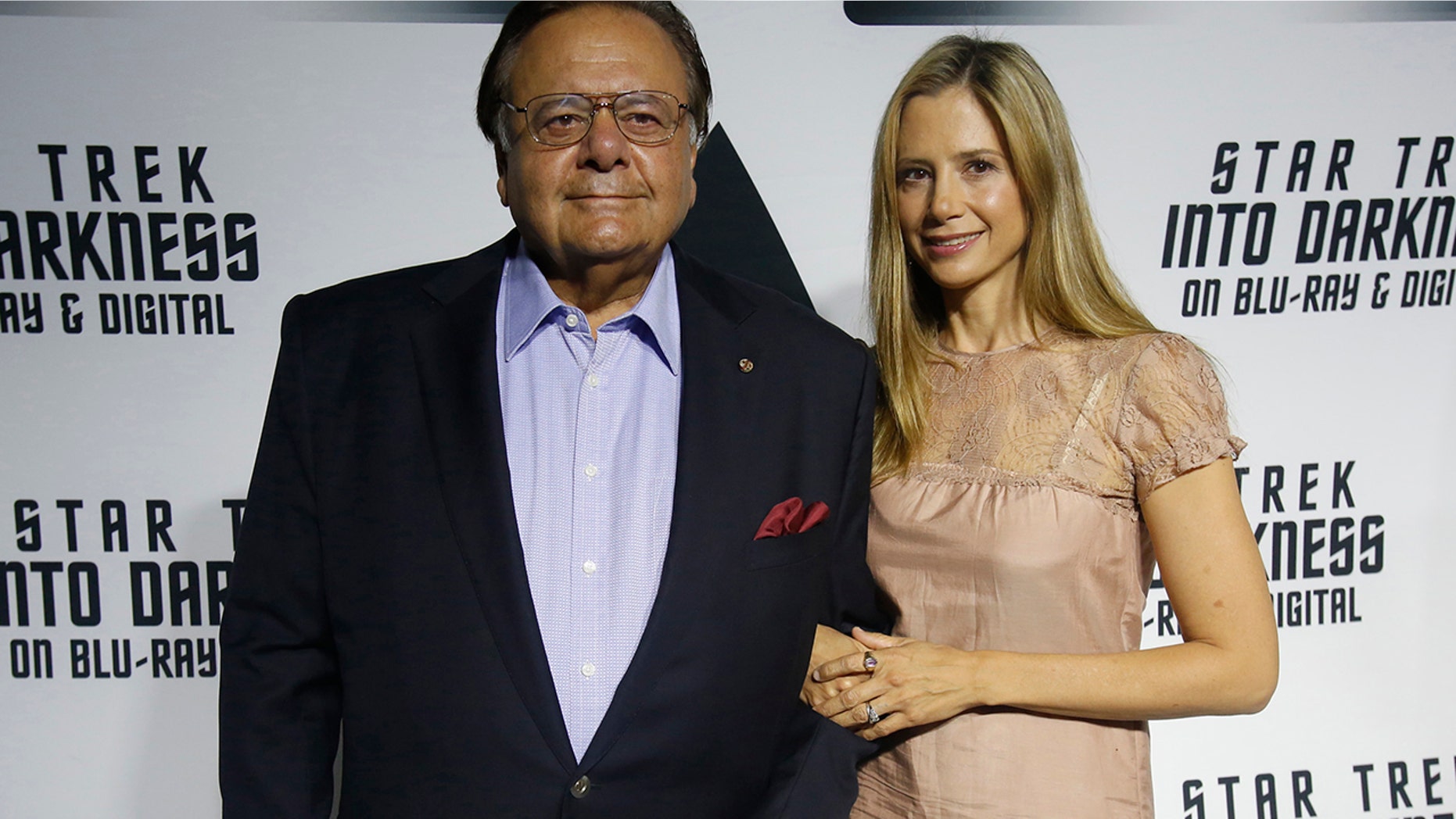 Actor Paul Sorvino and his daughter actress Mira Sorvino pose at the party for the release of the Blu-Ray DVD of "Star Trek Into Darkness" at the California Science Center in Los Angeles, California September 10, 2013.