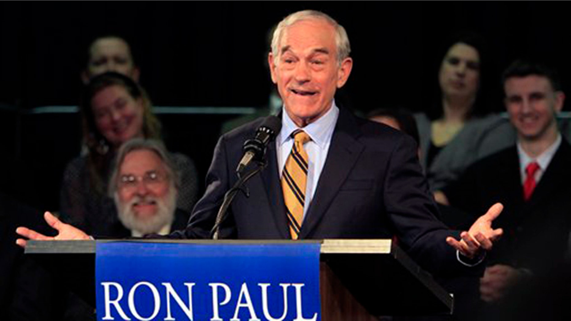 May 13: Rep. Ron Paul gives a speech after announcing his plans to seek the Republican nomination for president in Exeter, N.H.