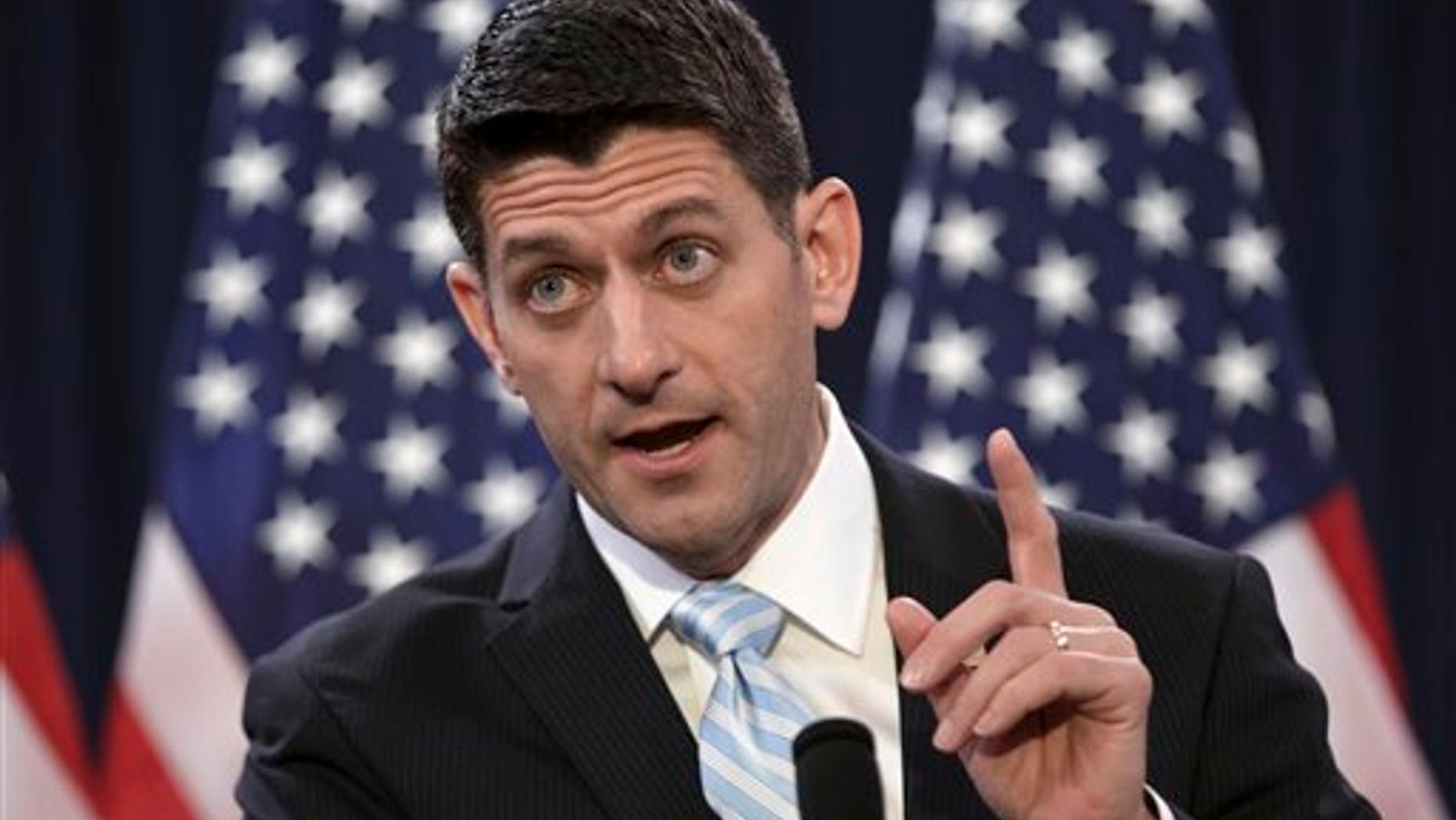 March 23, 2016: House Speaker Paul Ryan speaks on Capitol Hill in Washington.