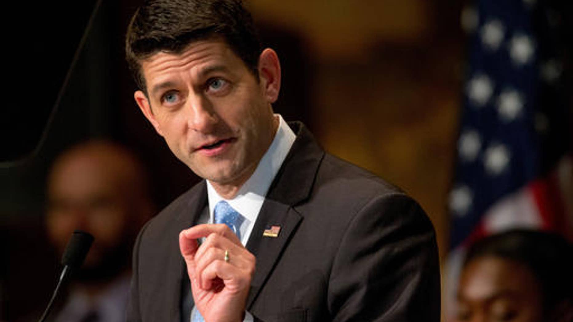 April 27, 2016: House Speaker Paul Ryan speaks in Washington.