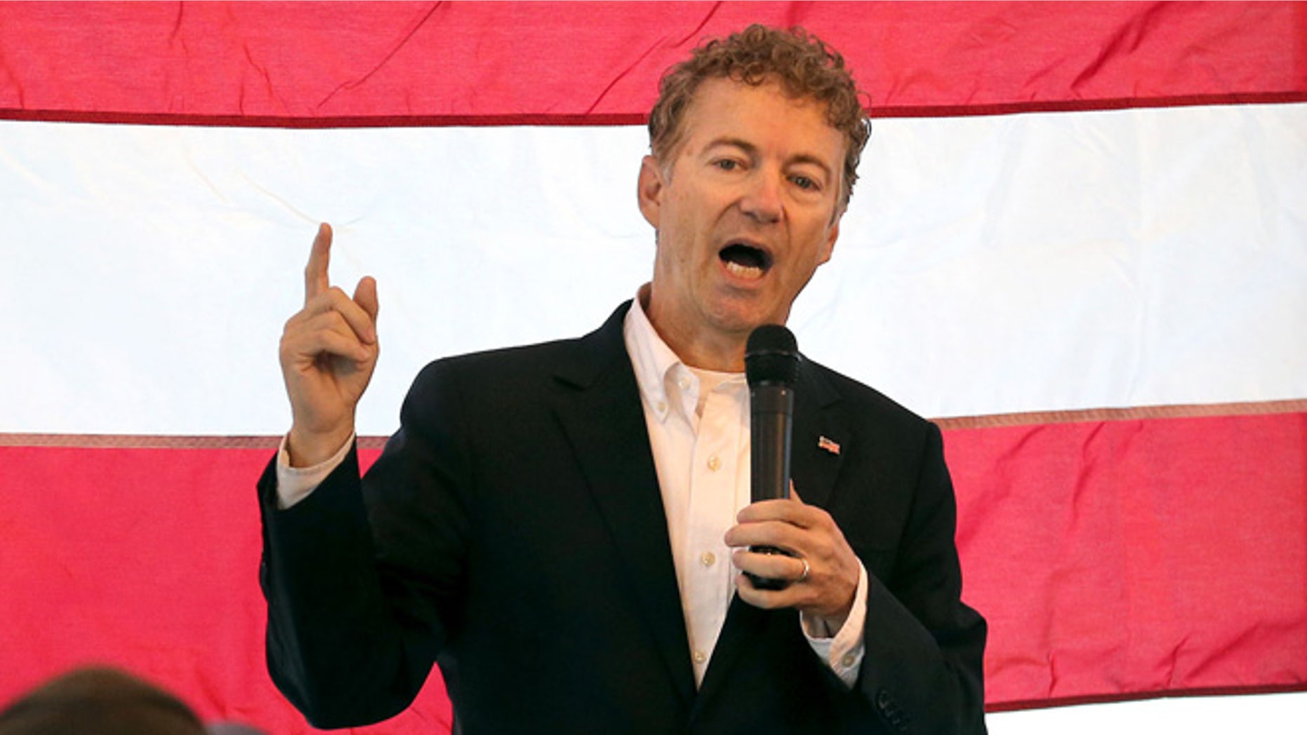Aug, 29, 2015: Republican presidential candidate Sen. Rand Paul speaks at Alder Home Security in Orem, Utah. (AP)